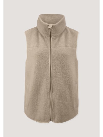 Hessnatur Hessnatur Wollfleece Weste Regular aus reiner Merinowolle in sand