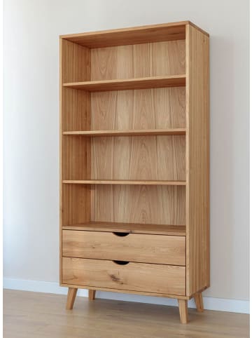 Feldmann-Wohnen Bücherregal Simona Eiche Natur 90 / 40 / 180cm