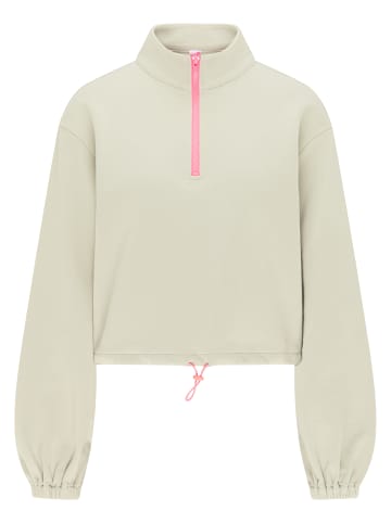 myMO ATHLSR Damen Sweatpullover in Grau Olive