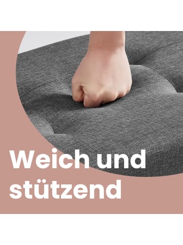 SONGMICS Sitzhocker Melisa in Grau - (B)110 x (H)40 x (T)38 cm