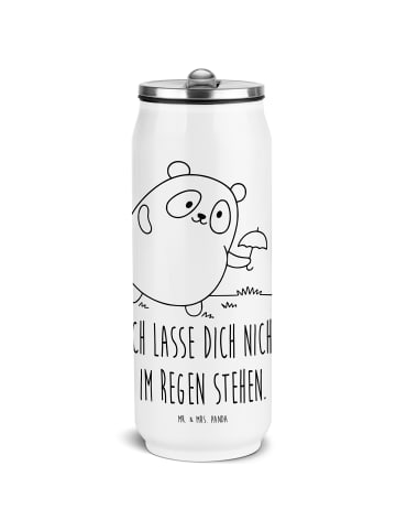 Mr. & Mrs. Panda Trinkflasche Panda ZuMenschmenhalt mit Spruch in Weiß
