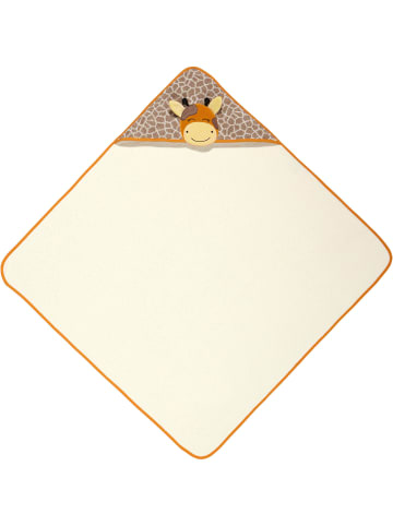 Erwin Müller Frottier Kapuzenbadetuch in hellbraun/natur