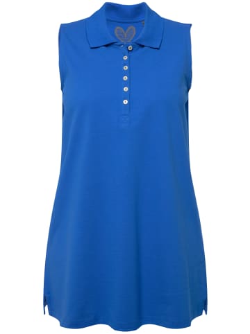 Ulla Popken Poloshirt in kobalt blau