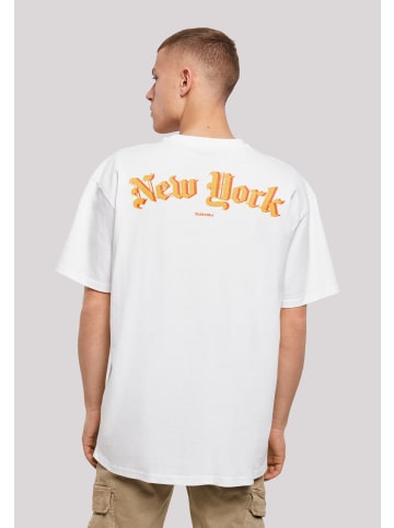 F4NT4STIC Heavy Oversize T-Shirt New York Orange OVERSIZE TEE in weiß