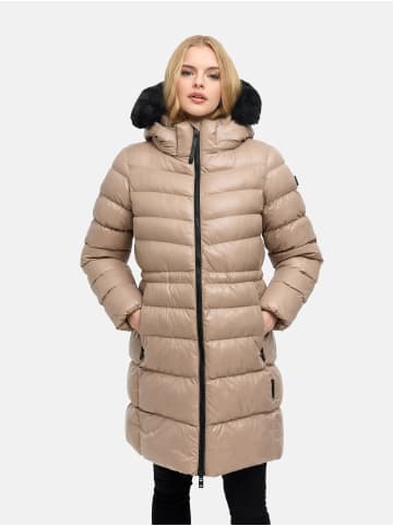 Navahoo Steppmantel Lumeiaa 14 in Taupe Grey