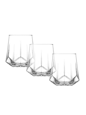 COFI 1453 LAV Valeria Whiskeygläser 400 ml - 3er- Set - für Cocktails in Transparent