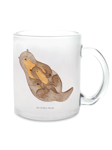 Mr. & Mrs. Panda Teetasse Otter Kind ohne Spruch in Transparent