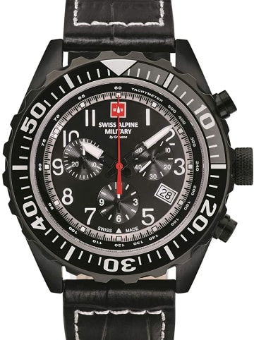 Swiss Alpine Military by Grovana Chronograph 7076 schwarz in schwarz