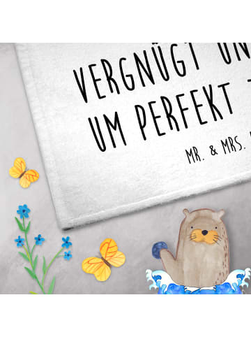 Mr. & Mrs. Panda Mini-Handtuch Axolotl Niedlich mit Spruch in Weiß