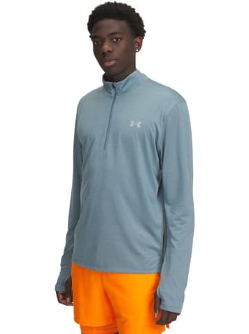 Under Armour Longsleeve "Launch 1/4 Zip" in Blau