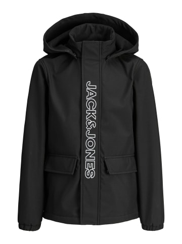 JACK & JONES Junior Softshell Jacke in Black