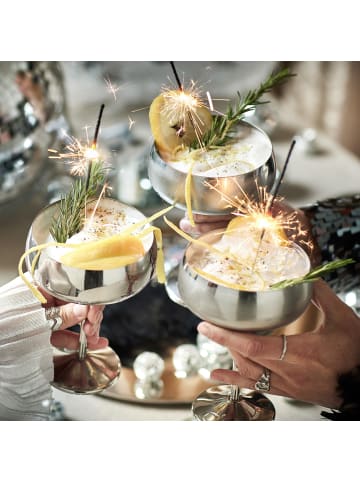 Butlers Butlers Champagnerschale MANHATTAN LOUNGE 4-Set in Silber