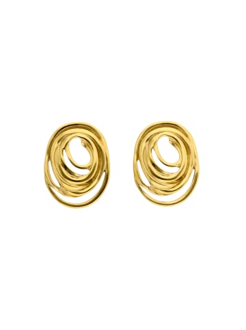 usha WHITE LABEL Women Earrings With Butterfly Clutch in Gold