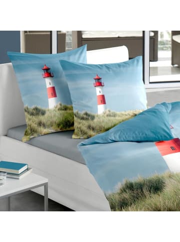Traumschlaf Bettwäsche Leuchtturm in blau