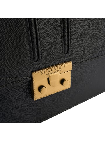 Seidenfelt Roros Umhängetasche 23 cm in black - gold