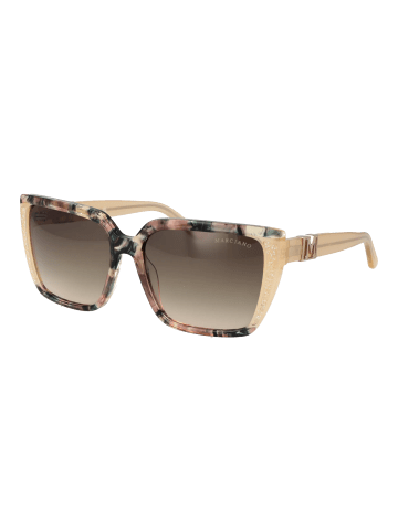 Marciano by Guess Frauen Sonnenbrille Quadratisch Beige