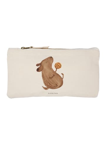 Mr. & Mrs. Panda Schminktasche Hund Keks ohne Spruch in Weiß