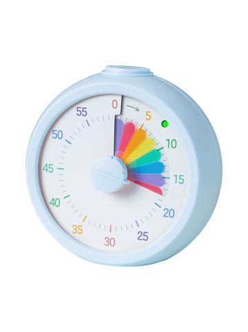 relaxdays Visueller Timer "Regenbogen" in Blau