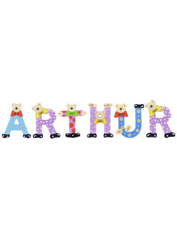 Playshoes Deko-Buchstaben "ARTHUR" in bunt