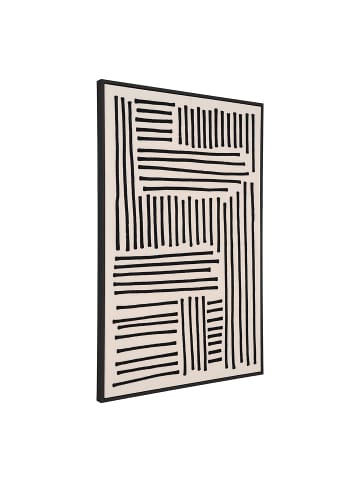 ebuy24 Leinwanddruck Lipari Schwarz 60 x 4 cm