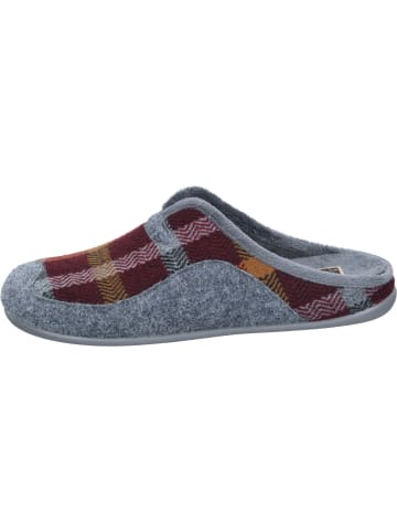 Manitu-Home Klassische Hausschuhe in bordeaux/grau