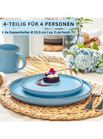 Sänger Dessertteller Bombay Saphir - 4 teilig aus Steingut