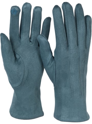 styleBREAKER Touchscreen Handschuhe in Grau-Blau