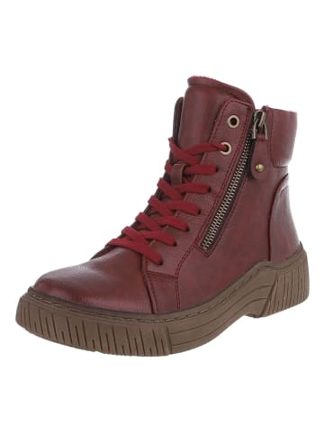 Ital-Design High Heel in Weinrot