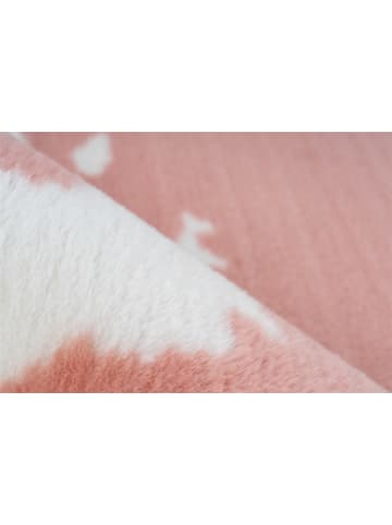 Arte Espina Hochflor Teppich Rabbit in rosa - weiß - rechteckig