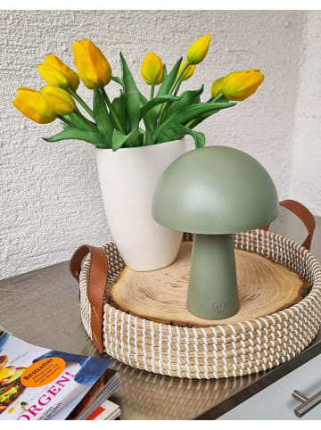 Coen Bakker LED Pilz Tischlampe IP44 Innen & Außen 15x21cm in Grün