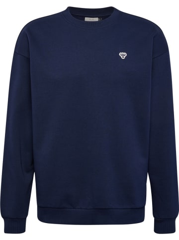 Hummel Pullover "Loose Crewneck Bee" in Blau
