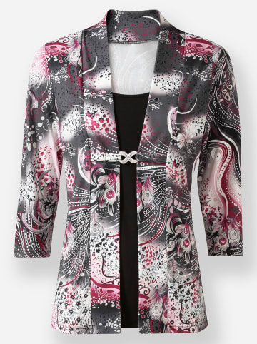 WITT WEIDEN 2-in-1-Shirt in rosé-gemustert