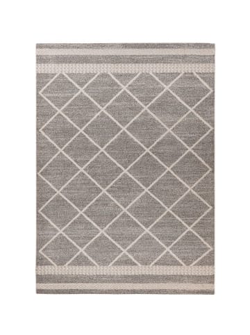 Kurzflor Teppich Rebekka 225 in Braun Beige