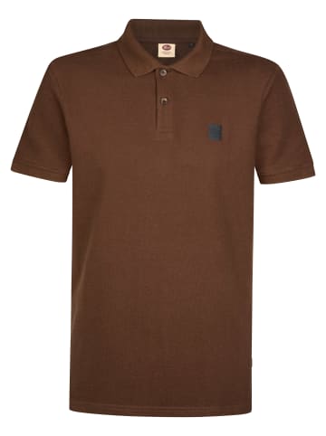 Petrol Industries Piqué-Poloshirt aus Baumwolle millhouse in Braun