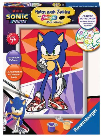 Ravensburger Malprodukte Sonic: New Yoke City Malen nach Zahlen Kinder 7-99 Jahre in bunt