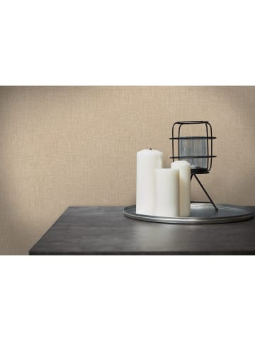 A.S. Création Tapete Rough Weave in Karamellbeige