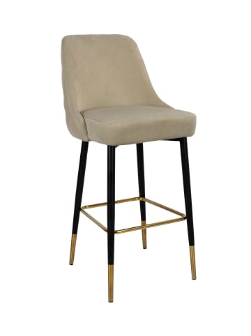 Kayoom Stuhl Barstuhl Moonlight in taupe