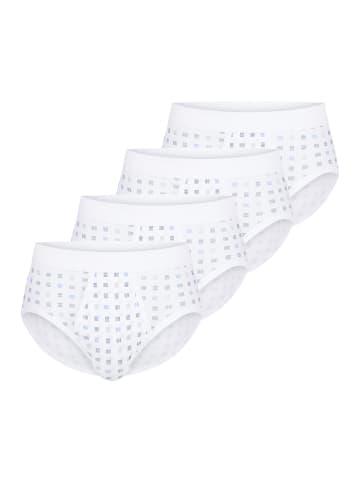 Schiesser Slip / Unterhose Cotton Essentials Feinripp in Weiß