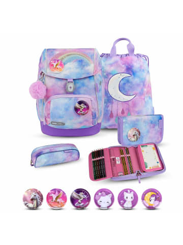 Belmil Rucksack Comfy Plus Premium Schulranzen Set 5-teilig Moonlight Tasche 7 Jahre