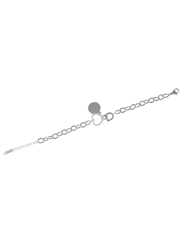Adeliás Damen Armband aus Edelstahl 17+3 cm in silber