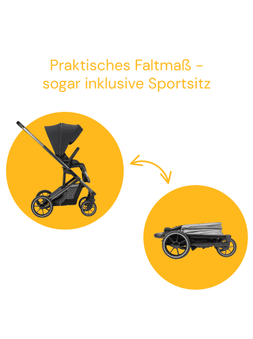Osann Kombi-Kinderwagen Juntos in Coal