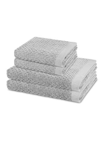 Ross 2 X Handtuch 2 X Duschtuch im Set Harmony in Kiesel