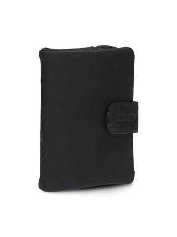 Zwei Mademoiselle Geldbörse 10 cm in nubuk black