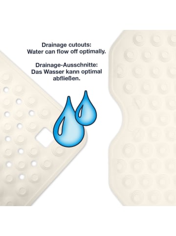 WohnDirect rutschfeste Duscheinlage 60x60cm BLASIC 1 in anthrazit