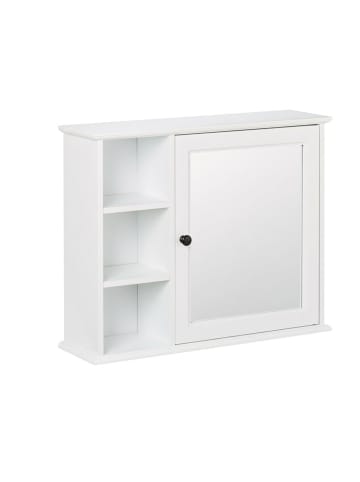 relaxdays Spiegelschrank in Weiß - (B)60 x (H48 x (T)18 cm