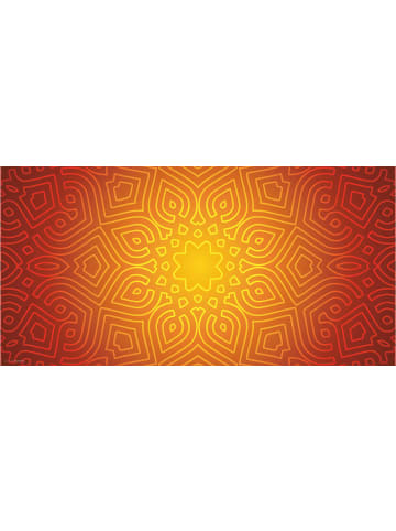 Cover-your-desk.de  Schreibtischunterlage – “Mandala rot-gelb“ (L)100 x (B)50 