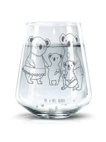 Mr. & Mrs. Panda Trinkglas Koala Familie ohne Spruch in Transparent