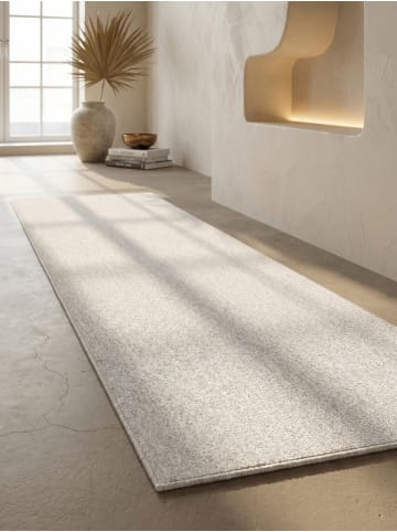 KADIMA DESIGN Teppich Kurzflor Waschbar Einfarbig AMMER Strapazierfähig OEKO-TEX in Creme