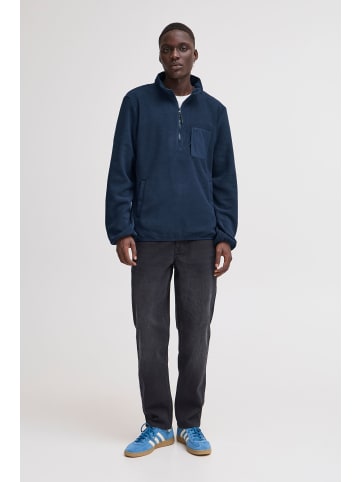 BLEND Fleecejacke BHBROOKS Sweatshirt halfzipp in Blau
