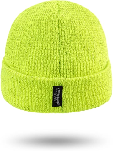 Normani Outdoor Sports Wintermütze mit 3M Thinsulate™ (40 g) Calgary in Neongelb/Reflective
